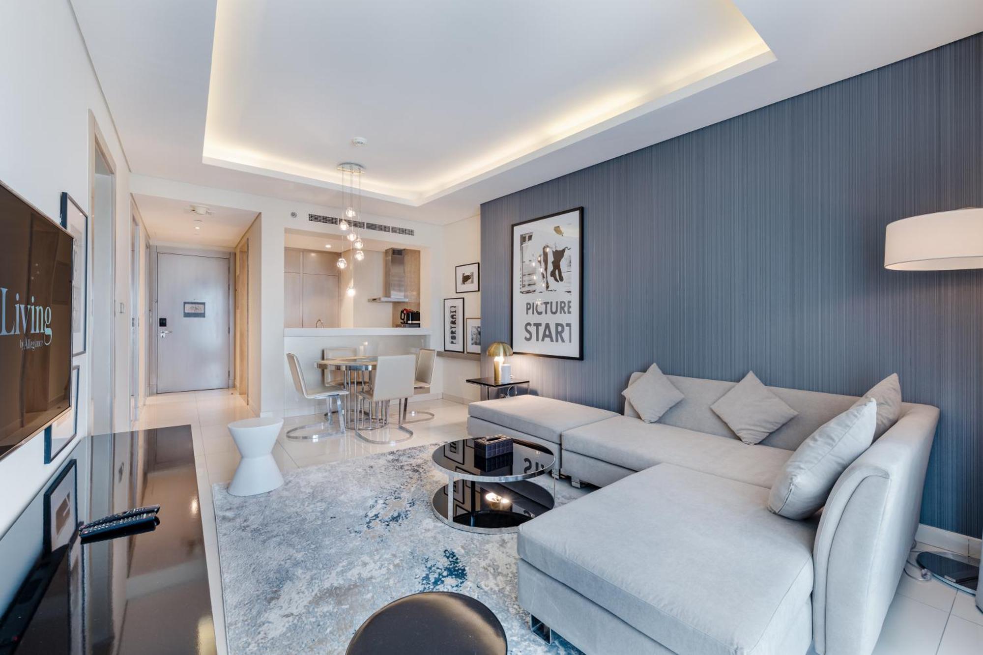 A Living Modern 1br In Paramount Tower -2203d