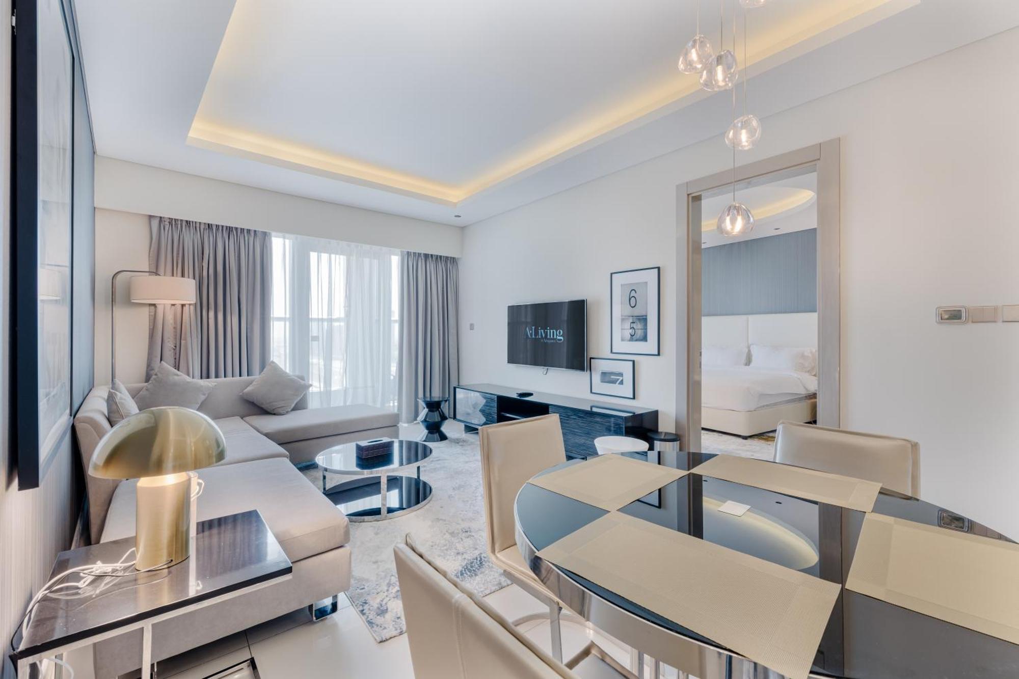A Living Modern 1br In Paramount Tower -2203d Apartment Dubai
